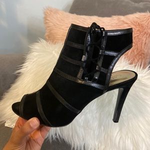Black Heels w/ Side Zipper Ralph Lauren